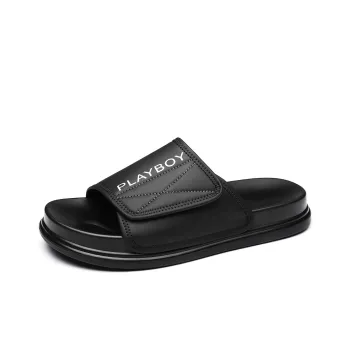 Playboy PU Polyurethane Stitching Slip Resistant Slide Slippers Men's