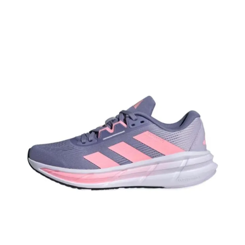 Adidas QUESTAR 3 Abrasion Resistant Low Top Running Shoes Women's Purple Pink-0