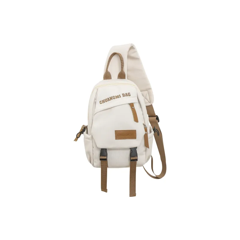 BAODIDAISHU Nylon Fabric Shoulder Bag Crossbody Bag Sling Bags Regular Unisex White Black Khaki Green-0