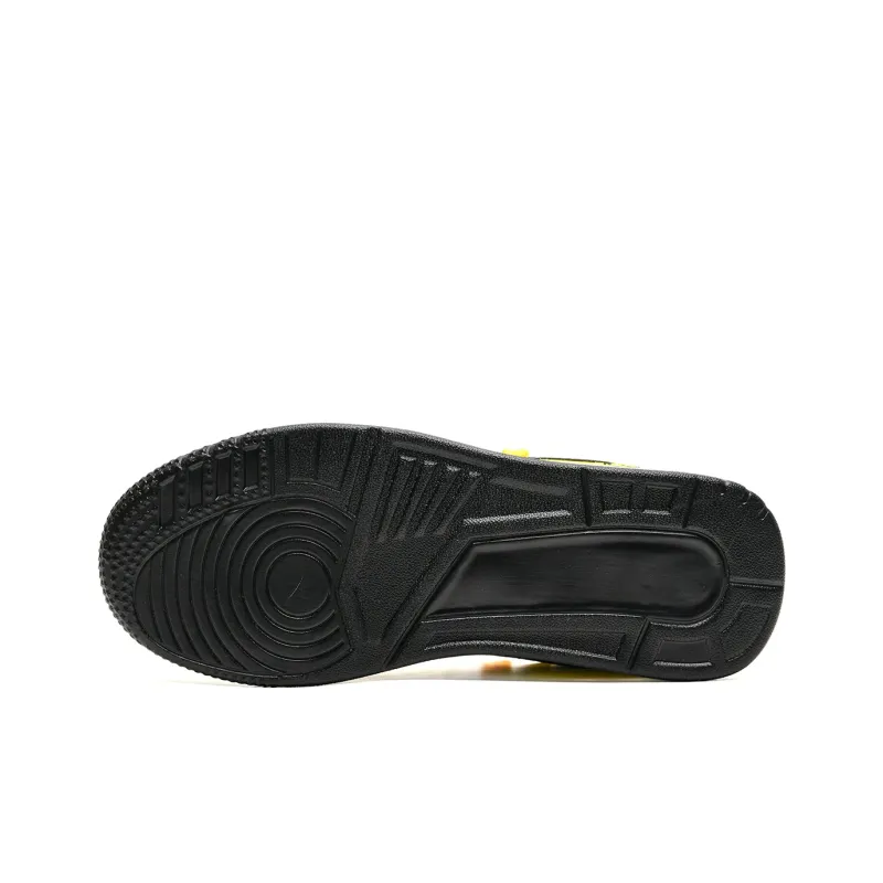 Anime story Skateboard Shoes Unisex Low Top Yellow Black-4