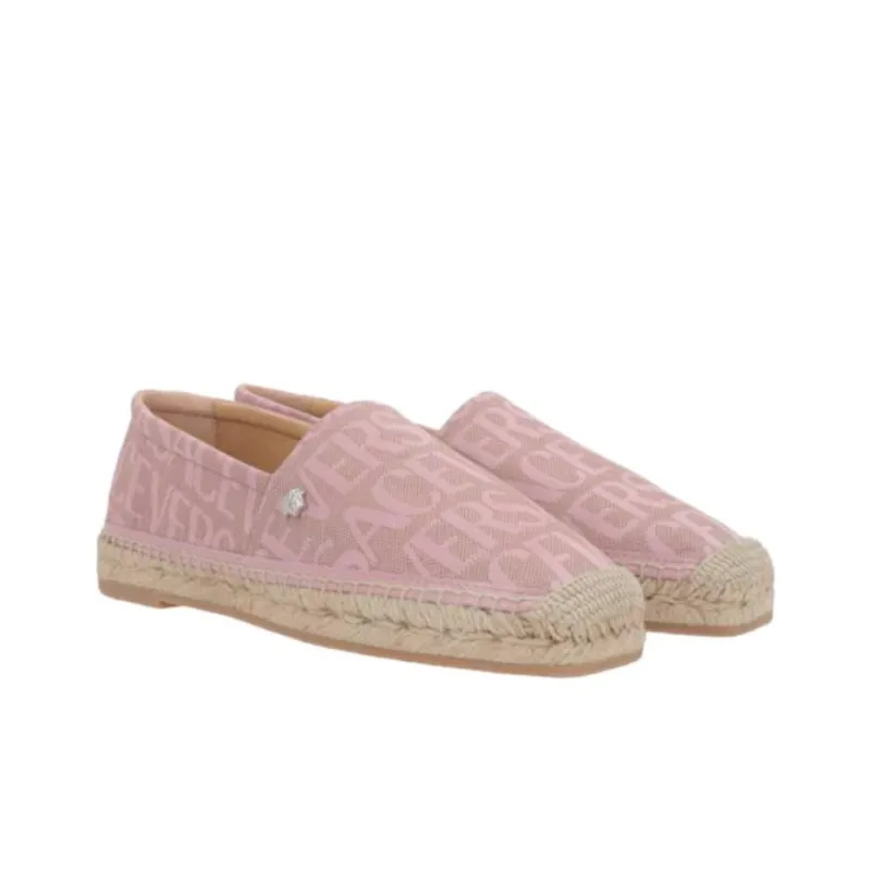 VERSACE Allover Espadrilles Women's Pink-2