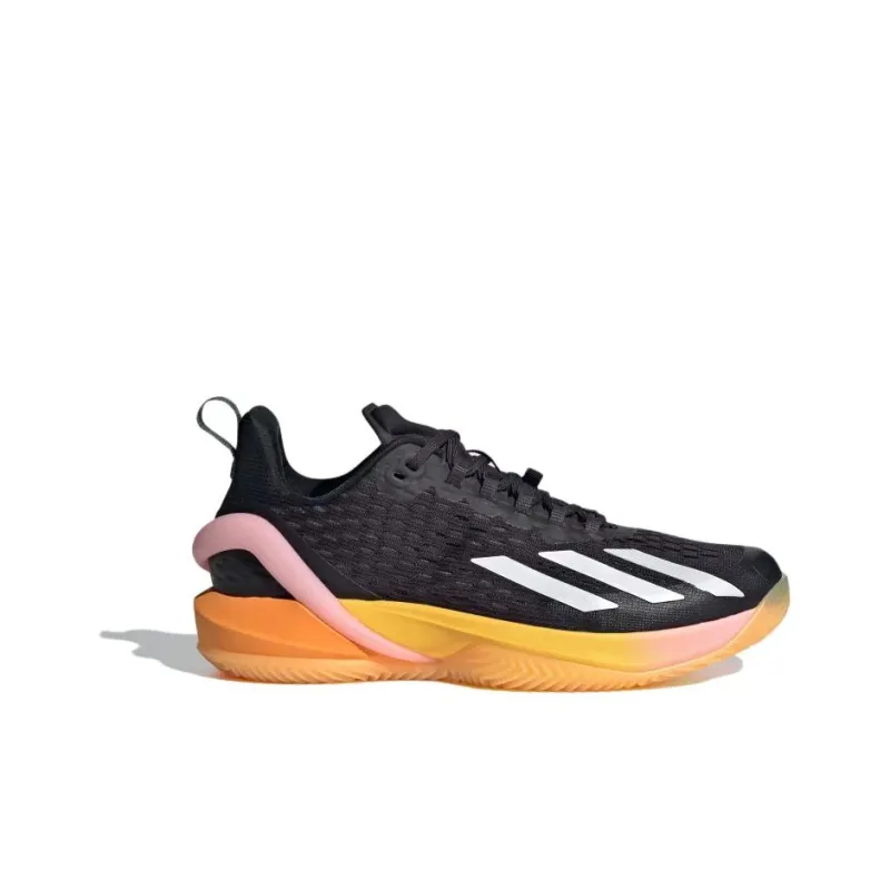 Adidas Adizero Cybersonic Abrasion Resistant Low Top Tennis Shoes Women's Black White-1
