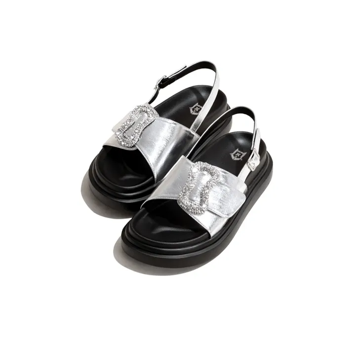 Old Meow Casual Flat, One Strap Sandals 3.5cm Women's-5