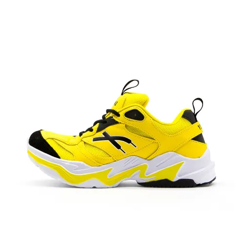 YIBONI Anti-Slip Wear-Resistant Breathable Height Increasing Low-Top Chunky Sneakers Unisex Black Yellow Multicolor