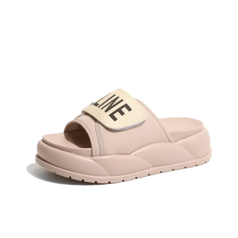 SHUXI Stitching Slip Resistant Slide Slippers Women's Black-9