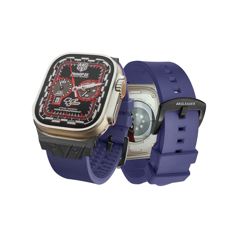 AKGLEADER Apple Compatibility Watch Band Fluoroelastomer Material-9