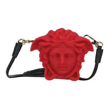 VERSACE Silicone Crossbody Bag Shoulder Bag Unisex Red