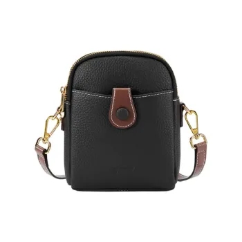ST&SAT Top Grain Cow Leather Shoulder Bag Crossbody Bag Mini Women's Ecru/Black/Khaki