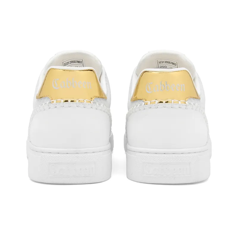 Cabbeen Preppy Everyday Lightweight And Breathable Low Top Trendy Casual Skateboard Shoes Men's White-2