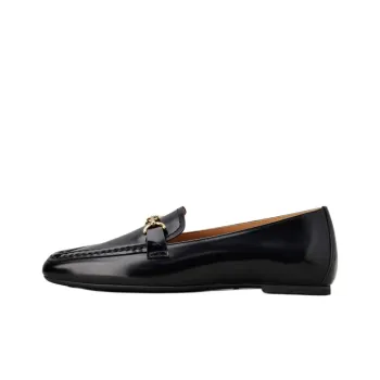 TOD'S Logo Plaque Slip On Panelled Loafers Women's