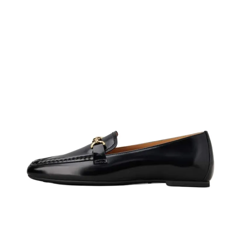 TOD'S Logo Plaque Slip On Panelled Loafers Women's-0
