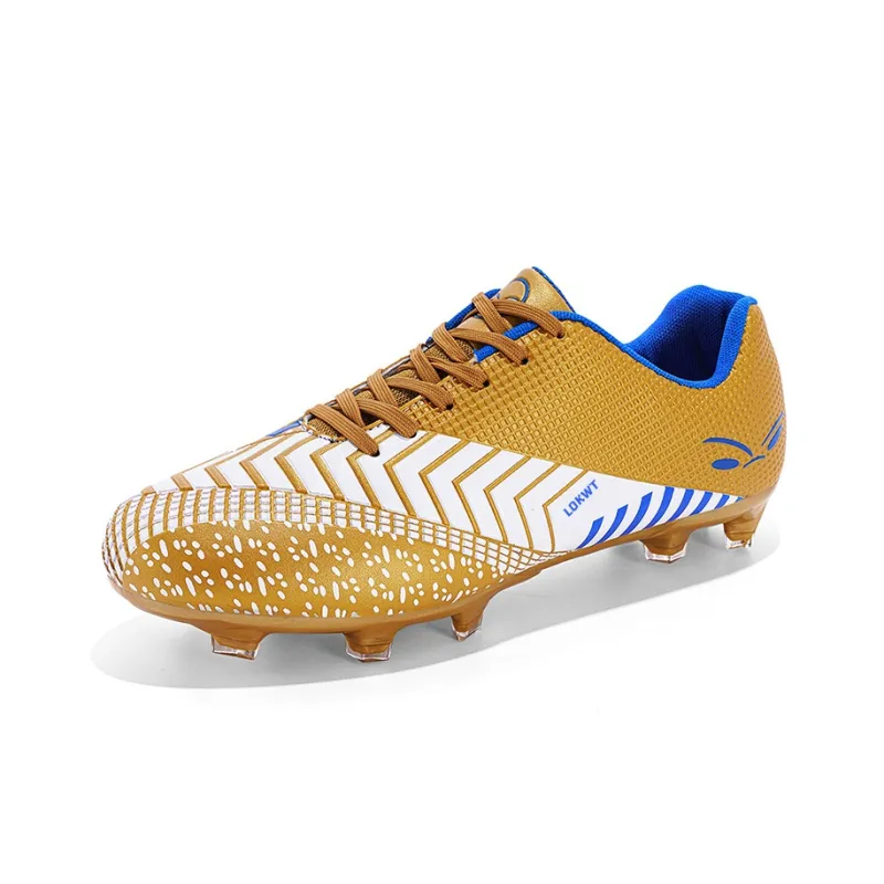 LOKWT Soccer Shoes Unisex Low Top Dark Blue-7