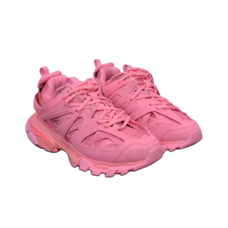 Balenciaga Track 3.0 Low-Top Chunky Sneakers Women's Pink-2