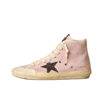 Golden Goose Francy High Top Skateboard Shoes Women's Pink