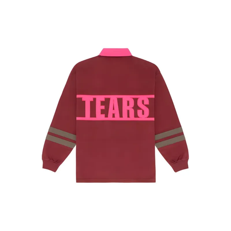 Denim Tears SS24 Polo Shirt Unisex Burgundy-1