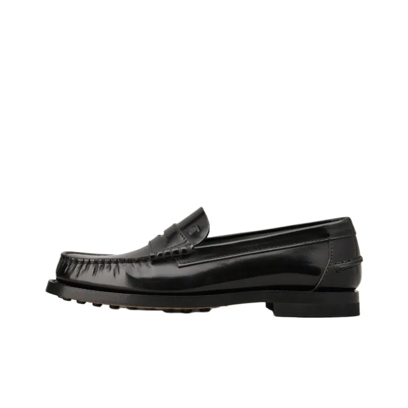 TOD'S Logo Embossed Penny Loafers Women's-0