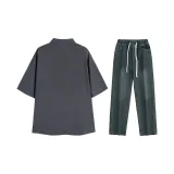 Clothing Set (Gray Top+Vintage Blue Pants)