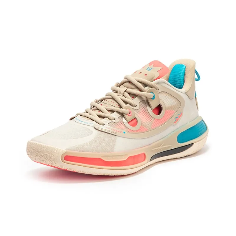 361° Super Nova 2.0 PRO Basketball Shoes Men Low Top Oat Milk/Apricot Tea Brown-1