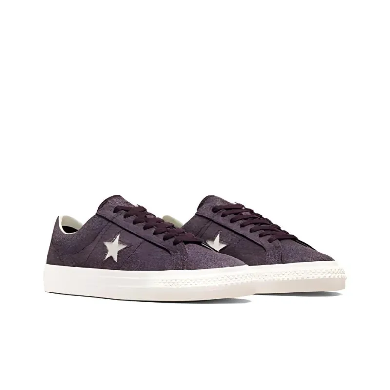 Converse One Star Pro Low 'Washed Canvas Black Cherry'-2