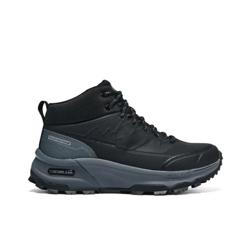 Skechers OUTDOOR Anti Slip Wear Resistant Mid Top Casual Shoes Women's Black Gray-1