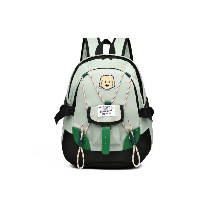 SUPERCUTE Nylon Fabric Backpack Women's Pink/White/Green/Blue-9