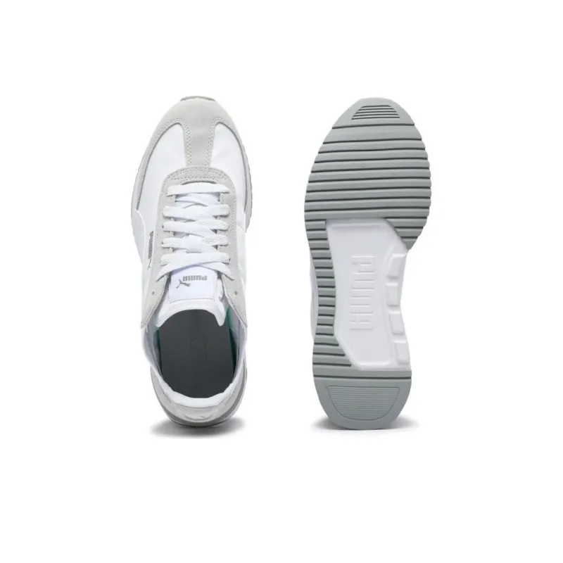 PUMA R78 WIND NYLON Wear resistant And Lightweight Low Top Casual Shoes Unisex White Gray-4