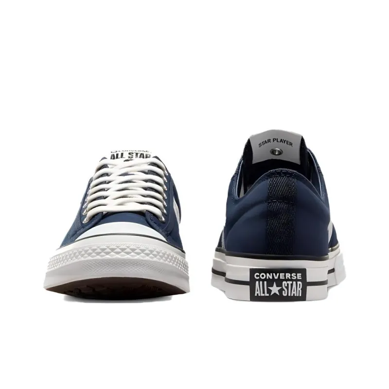 Converse Star Player 76 Abrasion Resistant Breathable Low Top Skateboard Shoes Unisex Blue White-3