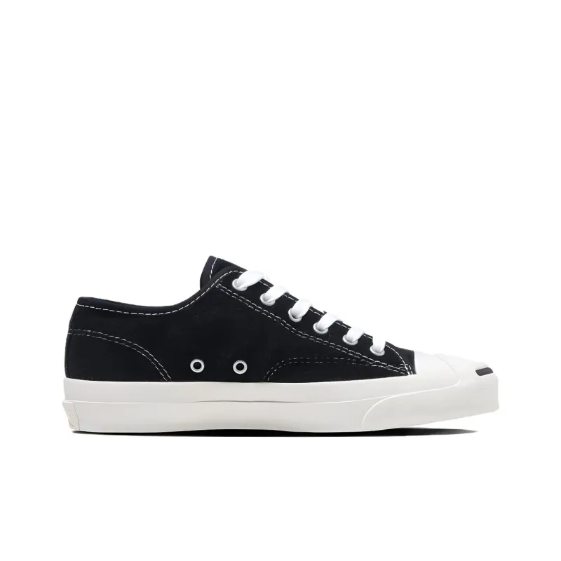 Converse Jack Purcell RET/SC Anti Slip Wear Resistant Low Top Skateboard Shoes Unisex Black White-1
