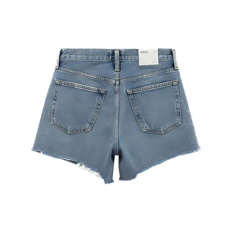 AGOLDE Denim Shorts Women's Blue-1