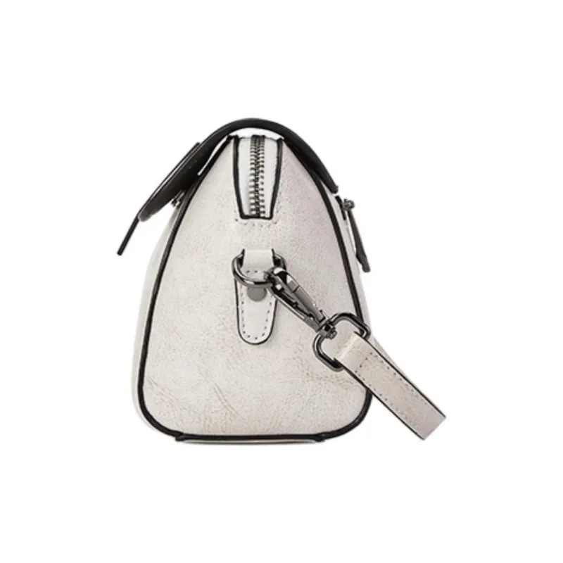 ST&SAT Cow Leather Crossbody Bag Shoulder Bag Small Size Women's Elegant White/Coffee/Elegant Black-2