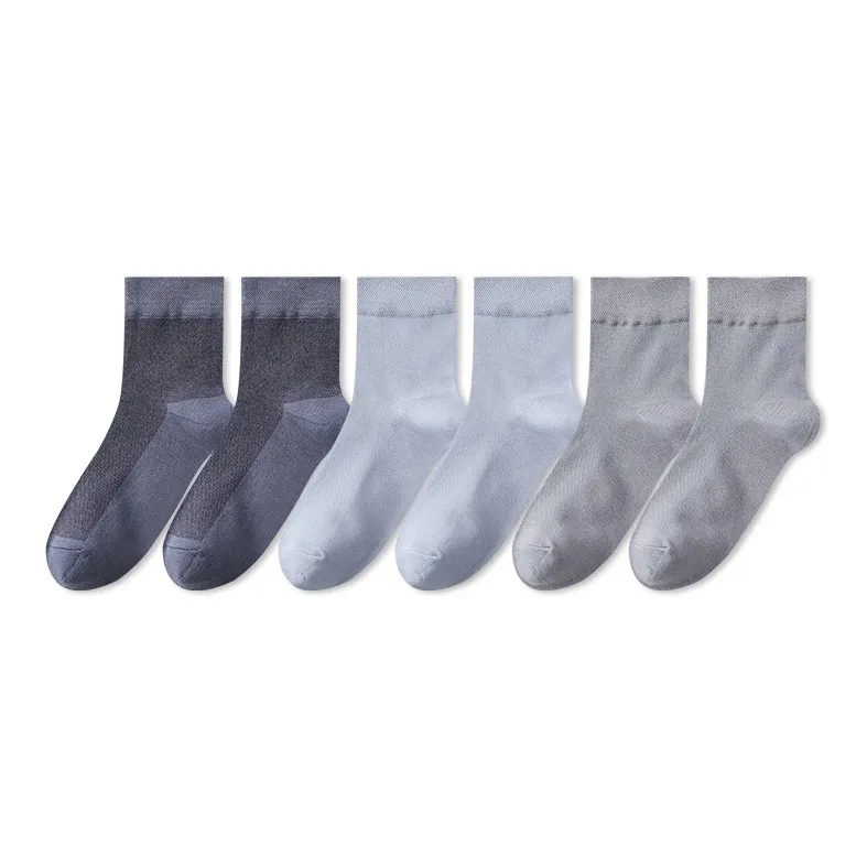 H YXIANG Mid Calf Socks Men's 6 Pack-2