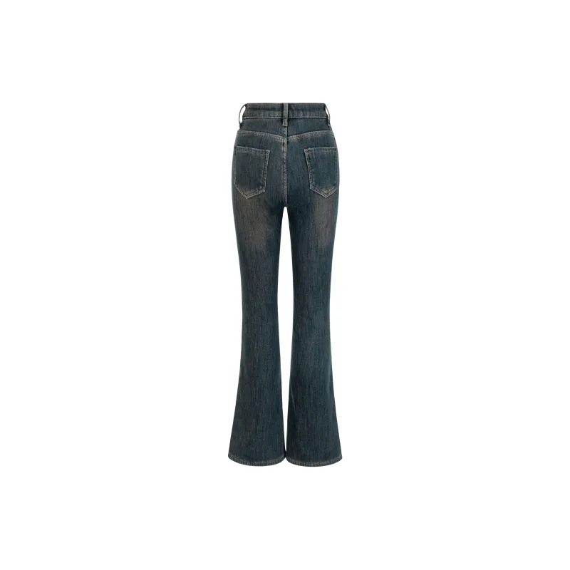 UPNANAWANG Jeans Women's Dark Sky Blue-1