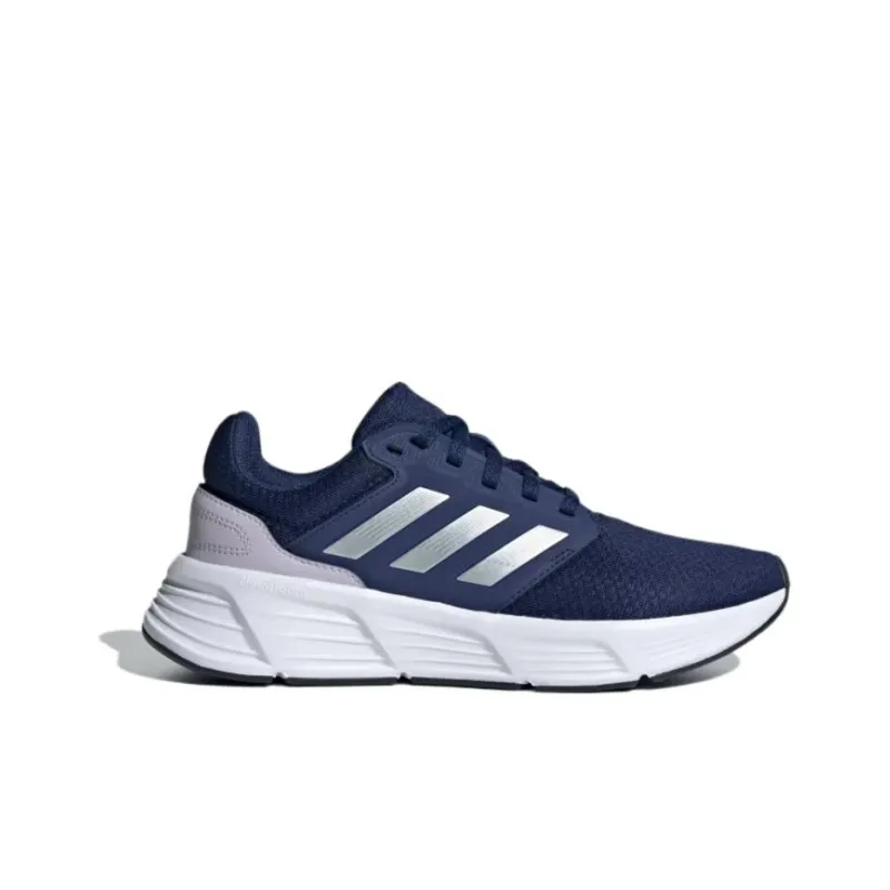Adidas Galaxy 6 Anti-Slip Wear-Resistant Low-Top Casual Running Shoes Women's Blue Silver-1
