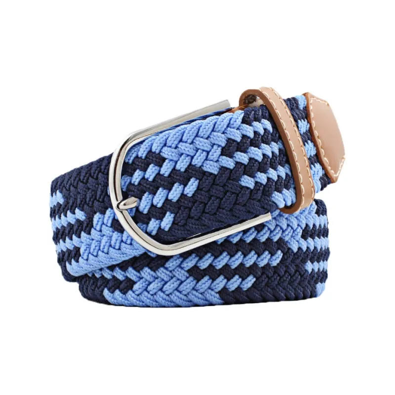 Mulinsen Canvas Elastic Casual Stretch Pin Buckle Woven Belt Unisex-10