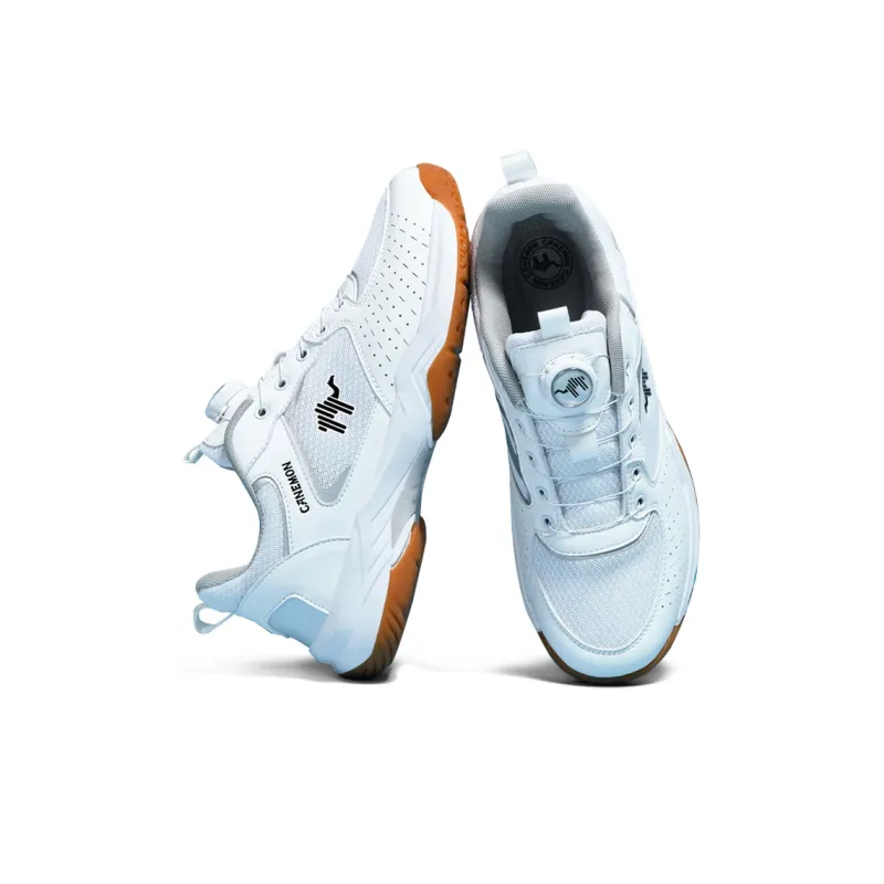 Pilot the camel Badminton Shoes Unisex Low Top White/Gray/Blue/Red-4