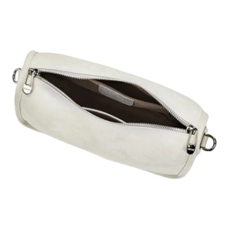 ST&SAT Cow Leather Shoulder Bag, Crossbody Bag, Handbag Medium Size Women's Elegant White-6