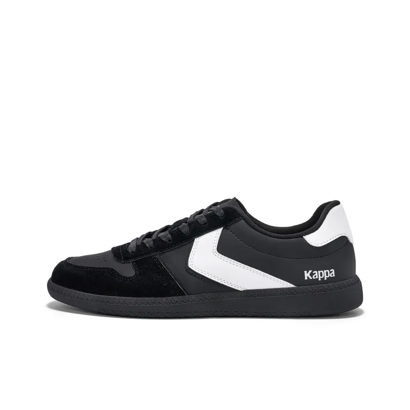 Kappa Sperry Back to Back Anti Slip Wear Resistant Low Top Skateboard Shoes Unisex Black-0