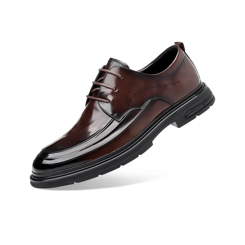 Mulinsen Dress Shoes Men Low Top Black-6