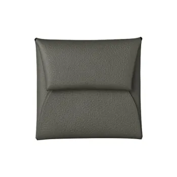 HERMES Bastia Evercolor Calfskin Coin Purses Wallets Women's 0L Grismeyer Cumulus Gray
