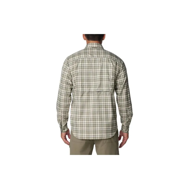 Columbia Silver Ridge™ Utility Lite Plaid Long Shirt Men's Obsidian-1