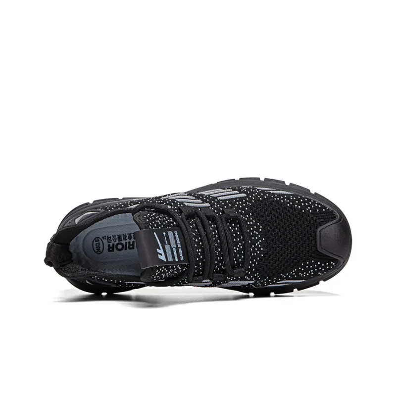 Warrior Mesh Men's Shoes For Summer Lightweight And Breathable Low Top Casual Shoes Men's Black-2