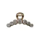Silver Shimmer Round Bead Claw Clip