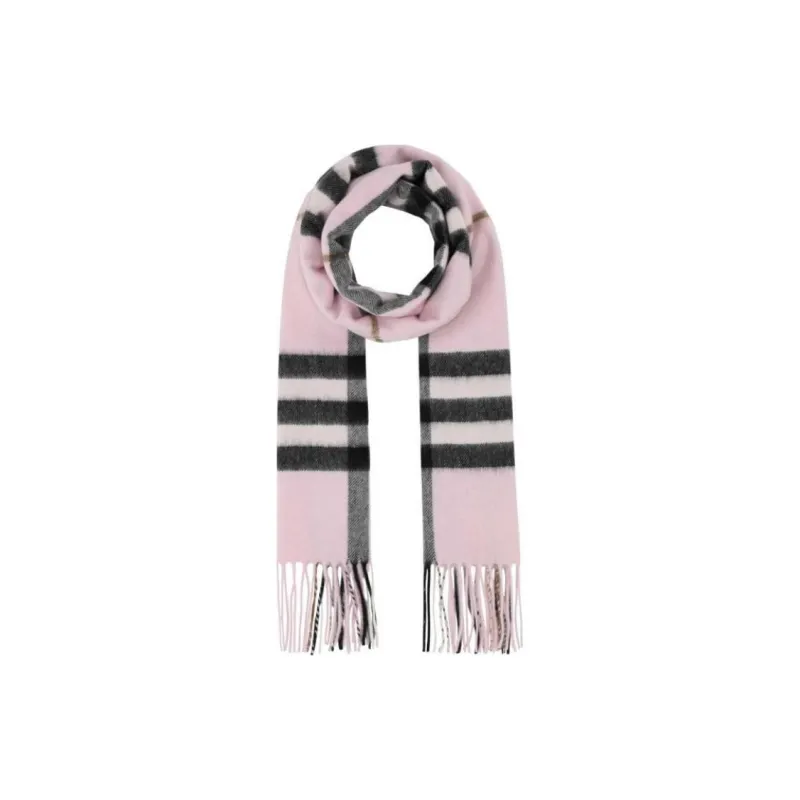 Burberry Cashmere Knit Scarves Women's Light Pink-0