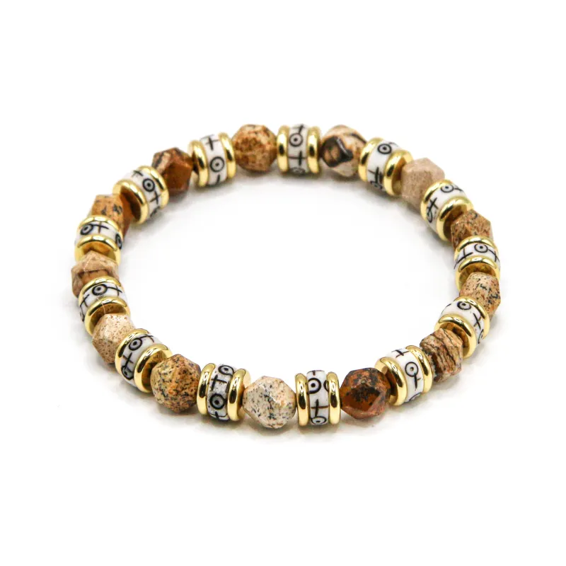DRAGON LI Picture Stone Bracelets Unisex-1