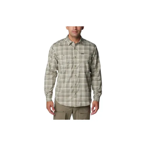 Columbia Silver Ridge Shirts Men Obsidian