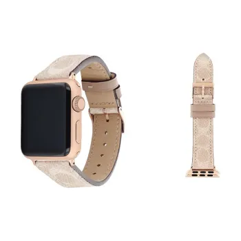 COACH Apple Compatibility Watch Band 41mm Genuine Leather Material