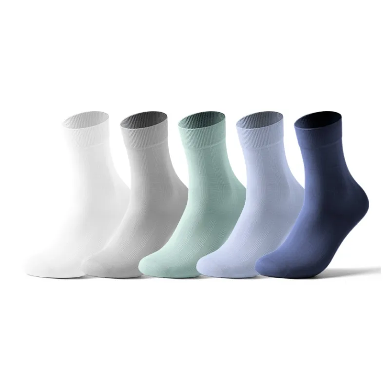 MIIOW Cool One Summer Series Mid Calf Socks Men's 5 Pack-0
