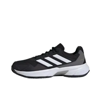 Adidas CourtJam Control 3 Breathable Low Top Tennis Shoes Unisex Black White