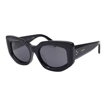 CELINE Plate Frame Butterfly Sunglasses Women's Black