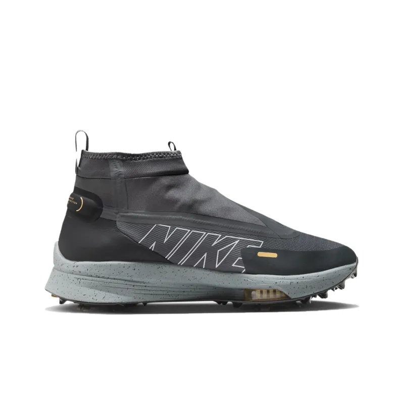 Nike Air Zoom Infinity Slip Resistant High Top Golf Shoes Unisex Gray White Loose Fit-1